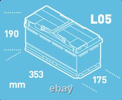 Exide EK950 12V 95AH 850A AGM VRLA 019 Battery Land Rover Jaguar Range Rover