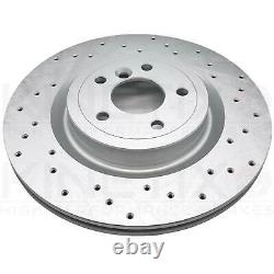 FOR LAND ROVER DISCOVERY SPORT 2.0 CROSS DRILLED REAR BRAKE DISCS PADS 325mm