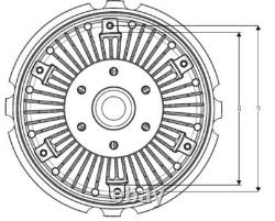 Fits Land Rover Defender Discovery Range 2.5 TDi Radiator Fan Clutch DPW