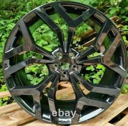 Fits Range Rover 22 Livorno Style Alloy Wheels Vogue Sport Discovery Black