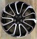 Fits Range Rover 22 Turbine Style Alloy Wheels Vogue Sport Discovery Black MF