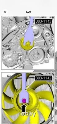 For Land Rover Discovery 3/4, Range Rover Sport Petrols Viscous Fan Tool Set X3
