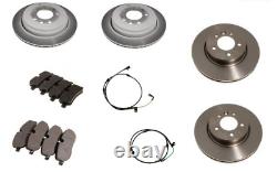 For Land Rover Discovery Front & Rear Break Discs & Pads with Sensors