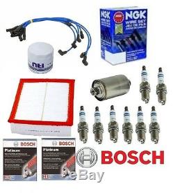 For Land Rover Discovery II Tune Up Kit Filters-Oil-Air-Fuel-Spark Plugs-Wires