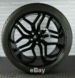 Four Range Rover Sport Style 22 Alloy Wheels Viper Black With 8mm Hankook Tyres