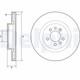 Front Brake Disc Delphi BG9204C Fits Land Rover Discovery Range Rover Sport