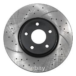 Front Drilled Grooved 300mm Brake Discs Range Rover Evoque & Discovery Sport 11+