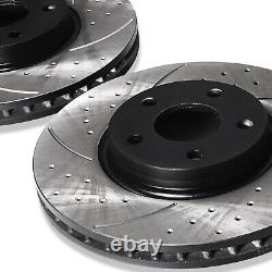 Front Drilled Grooved 300mm Brake Discs Range Rover Evoque & Discovery Sport 11+