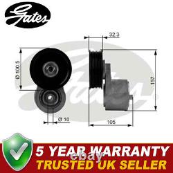 Gates Drive Belt Tensioner Pulley Fits Land Rover Range Rover Discovery T38245