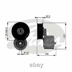 Gates Drive Belt Tensioner Pulley Fits Land Rover Range Rover Discovery T38245