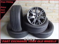 Genuine 18 Land Range Rover Evoque Discovery Sport Grey Alloy Wheels & Tyres