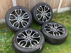 Genuine 21 Range Rover Sport Vogue Discovery Alloy Wheels Pirelli Tyres