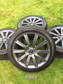 Genuine 21 Range Rover Velar Evoque Discovery Sport Alloy Wheels Conti Tyres