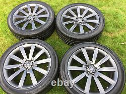 Genuine 21 Range Rover Velar Evoque Discovery Sport Alloy Wheels Conti Tyres