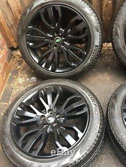 Genuine Gloss Black Range Rover Sport Vogue Discovery Alloy Wheels Alloys Tyres