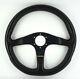 Genuine Momo D35 leather steering wheel. Roland Asch signed edition. RARE! 7A