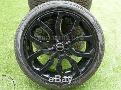 Genuine Range Rover Evoque 20inch Black Alloy Wheels+pirelli 245/45r20 Tyres X4