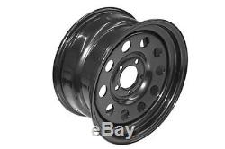 Grw012 Set Of 4 Steel Modular Wheels Black For Land Rover Discovery 2 1998-2004