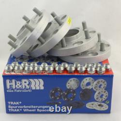 H&R Wheel Spacers 40/44Mm Silver For F-Pace Type DC Discovery Range Rover