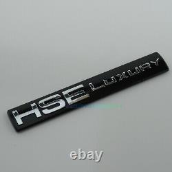 Hse Luxury Badge Gloss Black Chrome For Discovery Range Rover Vogue Sport Disco