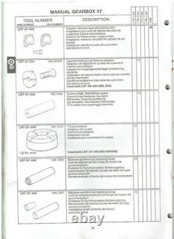 LAND ROVER DEFENDER DISCOVERY Mk1 RANGE ROVER Mk1'94-95 SERVICE TOOLS CATALOGUE
