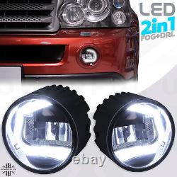 LED DRL Fog Lamps light for Range Rover Sport 2005-09 day running front 2in1 kit