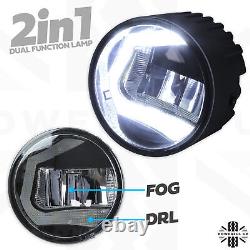 LED DRL Fog Lamps light for Range Rover Sport 2005-09 day running front 2in1 kit