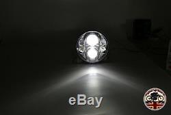 LYNX LED DRL Headlights x2 for Land Rover Defender 7 Inch DOT E9 MARKED 7802C