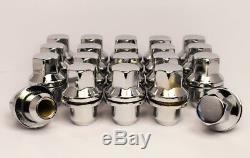 Set of 20 x Silver Land Rover Discovery 3 Range Rover Sport Solid Wheel Nuts 
