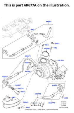 Land Rover Genuine Hose Oil Return Fits Range Rover Evoque Discovery LR022101