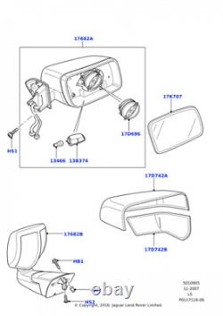 Land Rover Genuine Wing Mirror Fits Discovery 3 Range Rover Sport CRB503140PMA