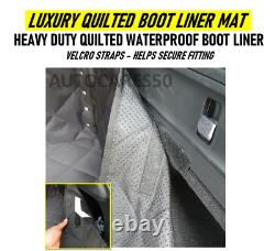 Luxury Heavy Duty Quilted Waterproof Car Boot Liner Mat For RANGE ROVER EVOQUE