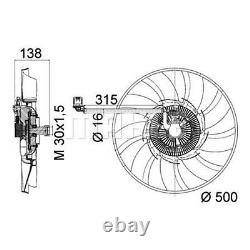 MAHLE Fan, engine cooling CFF 471 000P FOR Discovery Range Rover Sport Genuine T