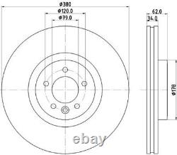 Mintex MDC2945C Brake Disc Fits Land Rover Defender Discovery Range Rover