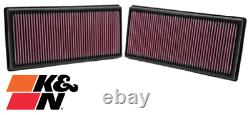 Pair Of K&n Replacement Air Filters For Land Rover Discovery 4 L319 508pn 5.0 V8