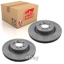 Pair of Front Brake Disc Fits Land Rover Discovery Range III Febi 43930