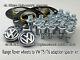 RANGE ROVER to VW T5 10mm ADAPTION 4 SPACERS ALLOY WHEEL FITTING KIT BOLT CAPS
