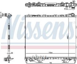 Radiator, engine cooling for LAND ROVER DISCOVERY RANGE ROVER NISSENS 606799