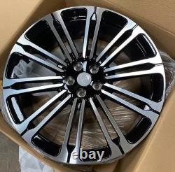 Range Rover Evoque Discovery Sport Velar x4 22 TS-228 Alloys Black MF 5x108