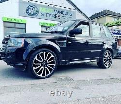 Range Rover Vogue 22'' Alloy Wheels Turbine 7 style Sport With New Tyres X4