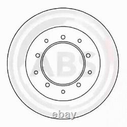 Rear Set 2x Brake Discs A. B. S. 15616 for Land Rover Defender/Discovery/Range Rov