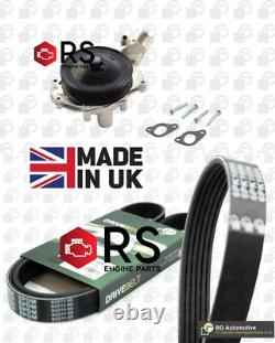 Water Pump V-RIBBED BELT FIT LAND ROVER DEFENDER DISCOVERY RANGE ROVER 5.0 AJ126
