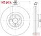 X2 Pcs Front Brake Disc Rotos X2 Pcs Set 60-0l-l17c Ashika I