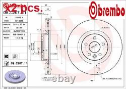 X2 Pcs Front Brake Disc Set Left & Right 09. C207.11 Brembo I