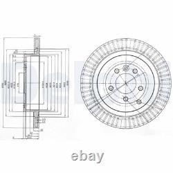 X2 Rear Brake Disc Delphi BG3925C Fits Land Rover Discovery Range Rover Sport