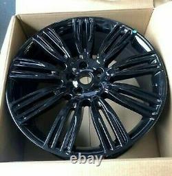 X4 22 Range Rover 9 Style Alloy Wheels Vogue Sport Discovery 3-5 Svr Svo Black