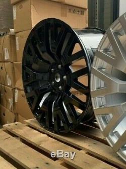 X4 22 Rs Style Alloy Wheels Black Range Rover Vogue Sport Discovery 3/4/5